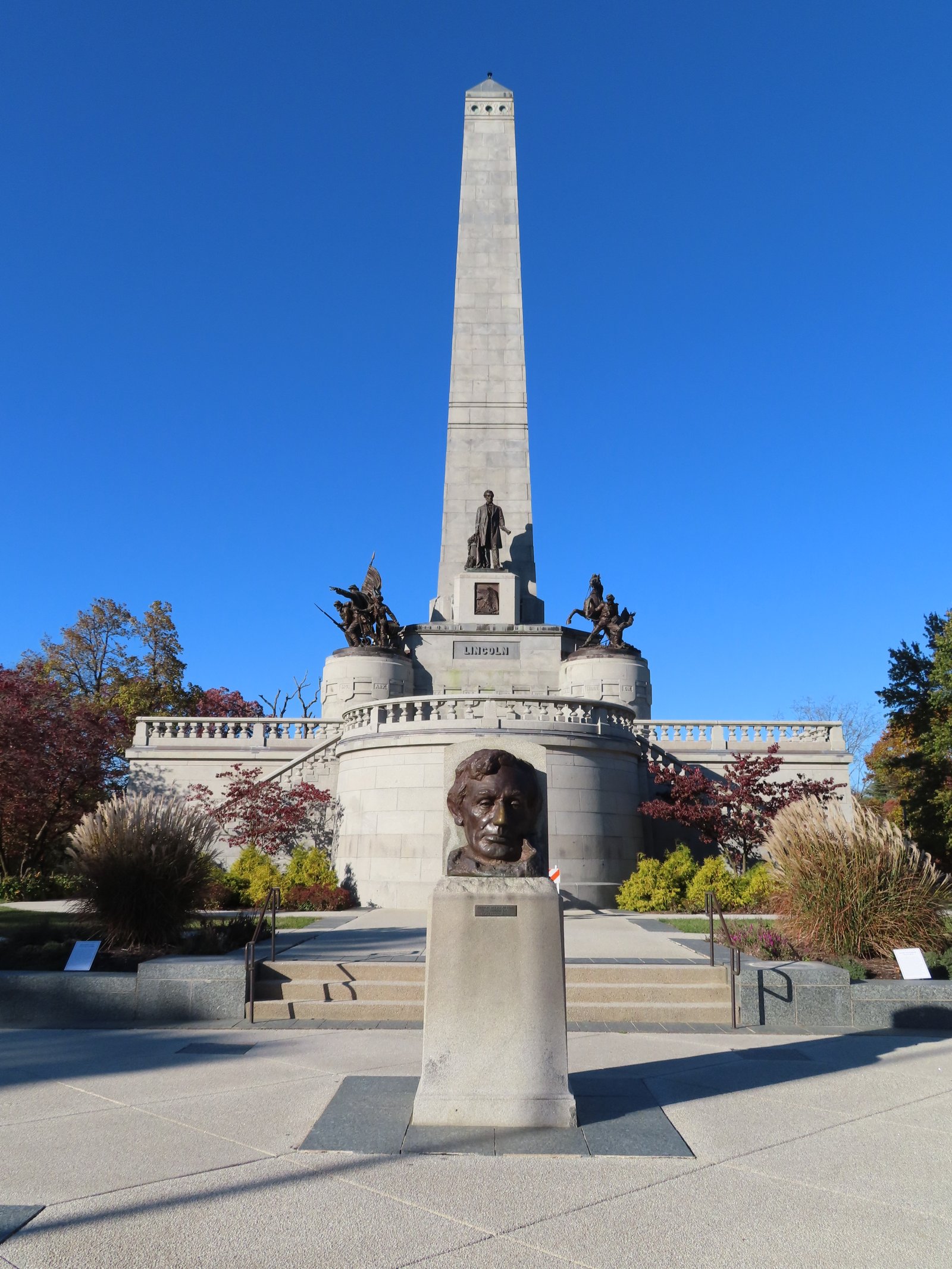 Front of the monument
